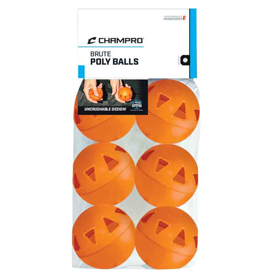 CHAMPRO-9" Brute Poly Ball - 6 Pack - Baseball