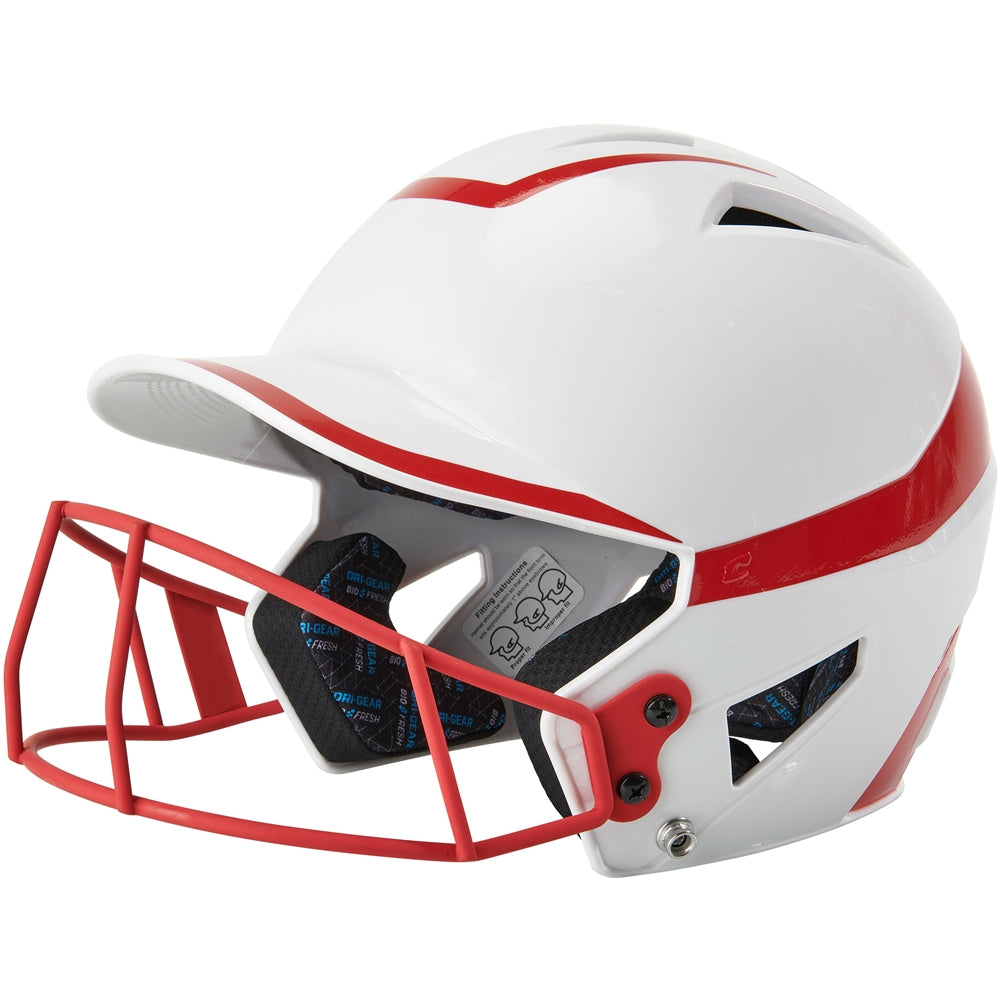 CHAMPRO-HX Rise Pro Softball Batting Helmet w/Facemask